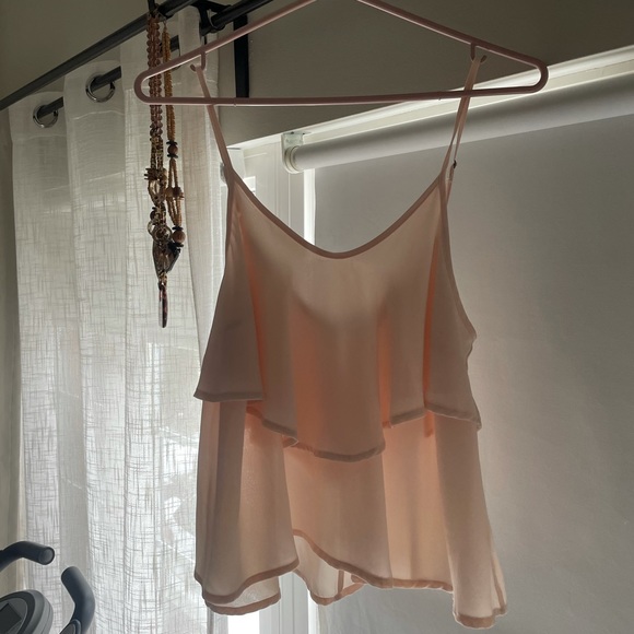 Lush light pink crop tank top - Picture 5 of 6